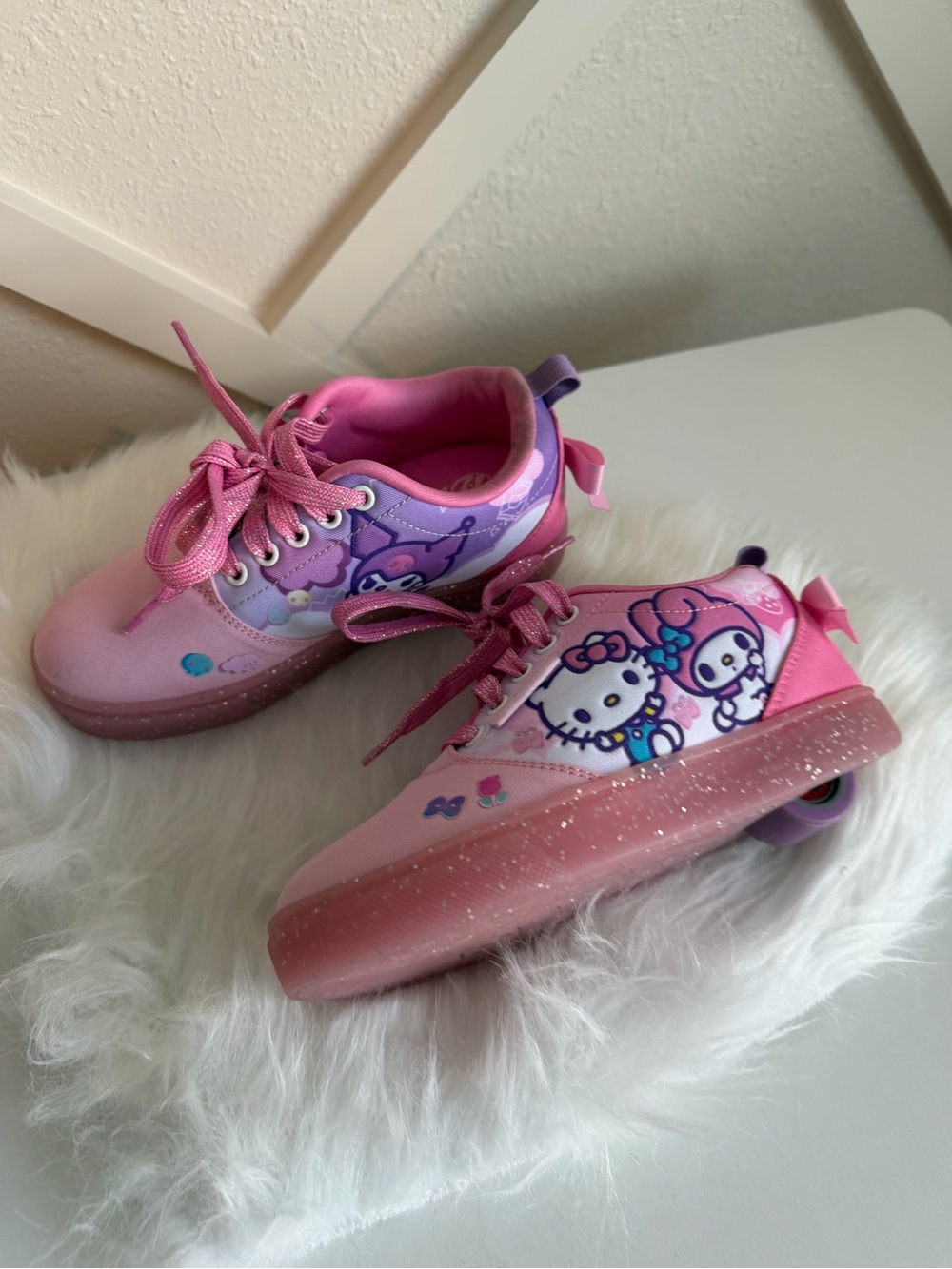 Heelys Pink and Purple Hello Kitty Youth Roller Sneakers